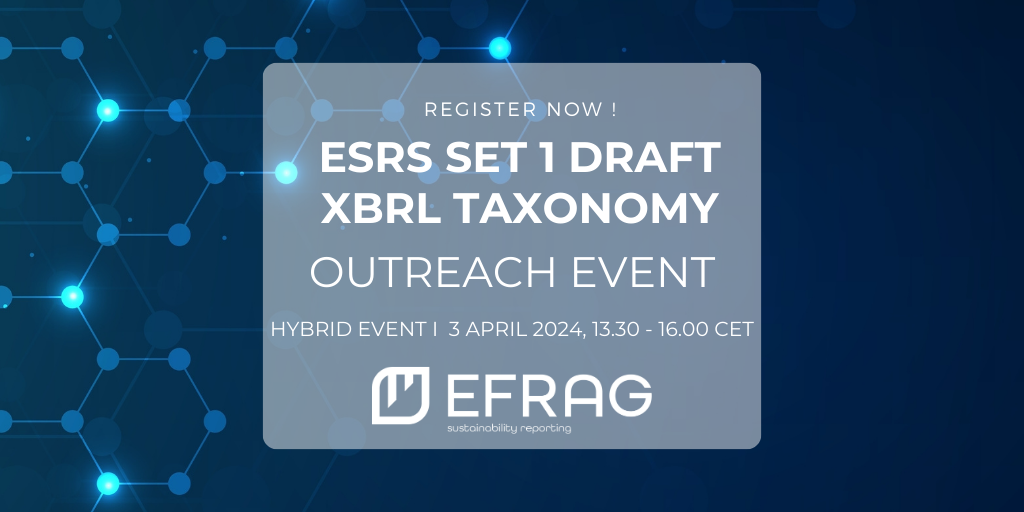 outreach event XBRL taxonomy EFRAG
